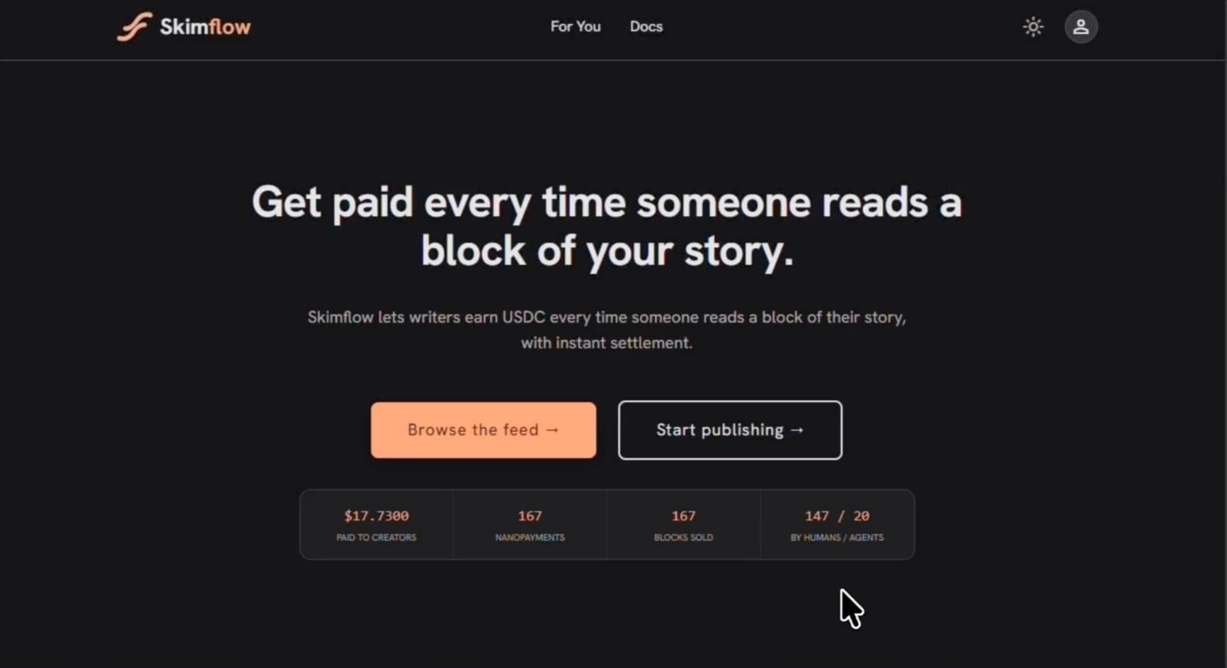 Skimflow project screenshot